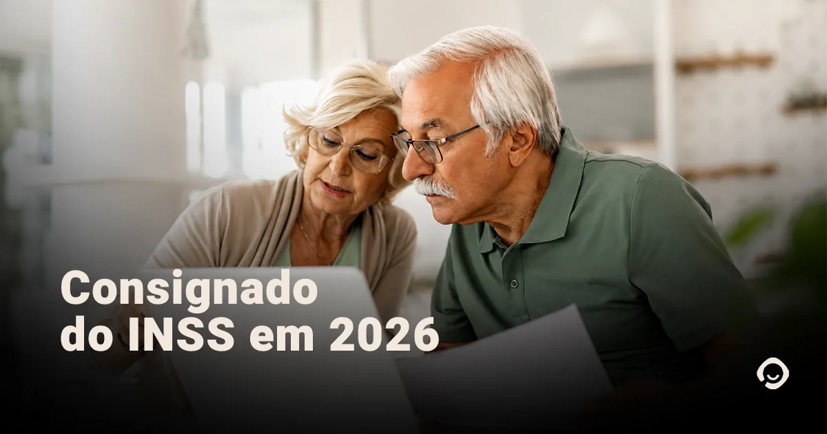 Casal de idosos. Consignado do INSS em 2026